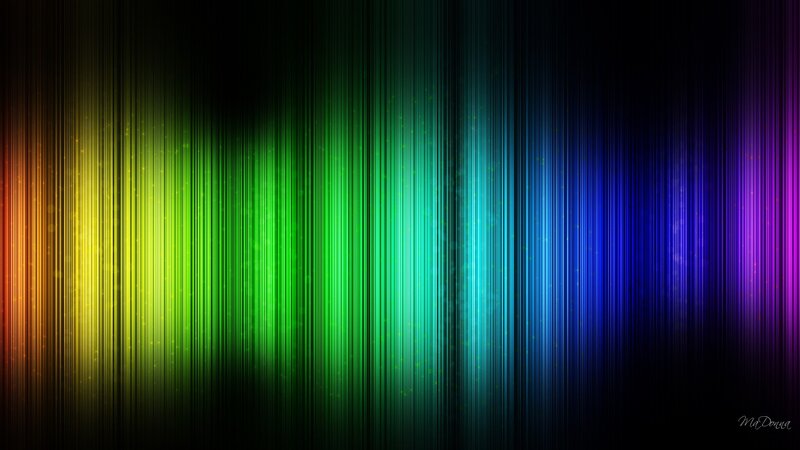 Vertical Colored Light Bars — Green
