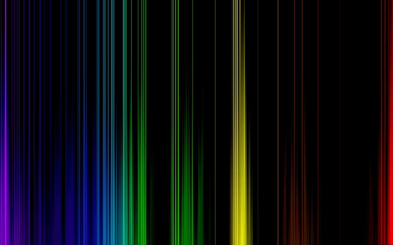 Vertical Colored Light Lines