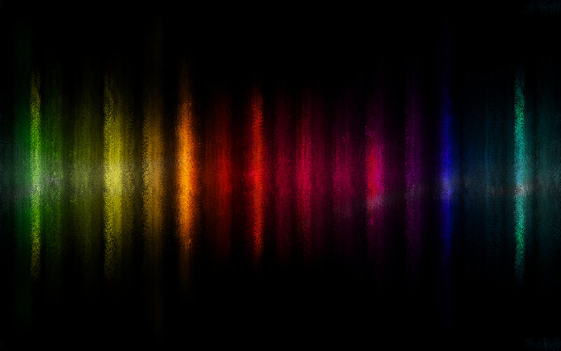Vertical Colored Light Streaks — Black, Dark