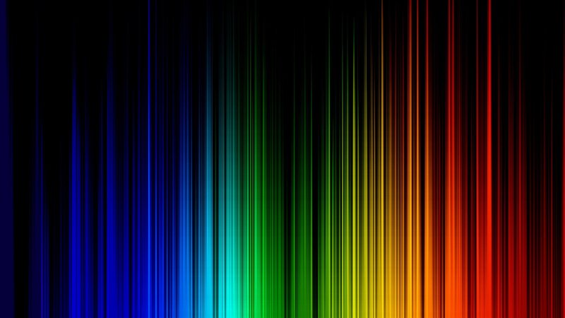 Vertical Colored Light Streaks — Blue, Calm