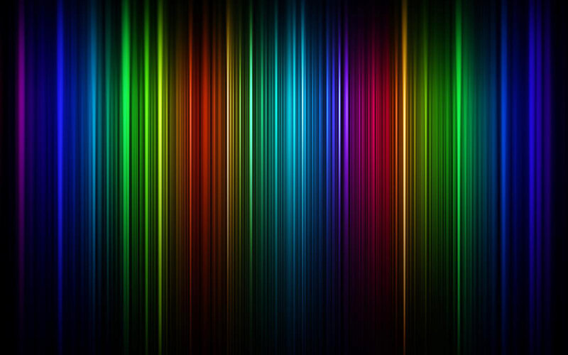 Vertical Colored Light Streaks — Blue, Vibrant, Abstract