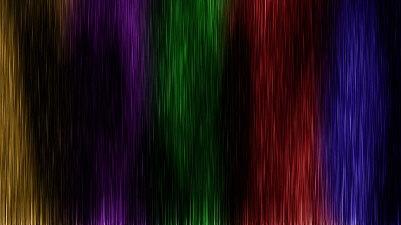 Vertical Colored Light Streaks — Green, Vibrant