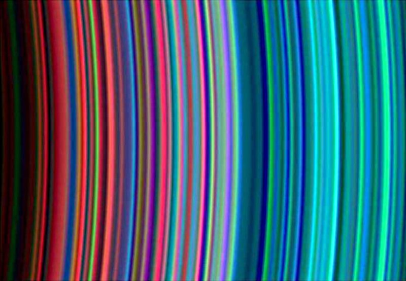 Vertical Colored Light Streaks — Red, Vibrant