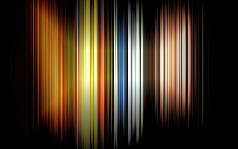 Vertical Colored Light Streaks — Yellow, Dynamic, Abstract