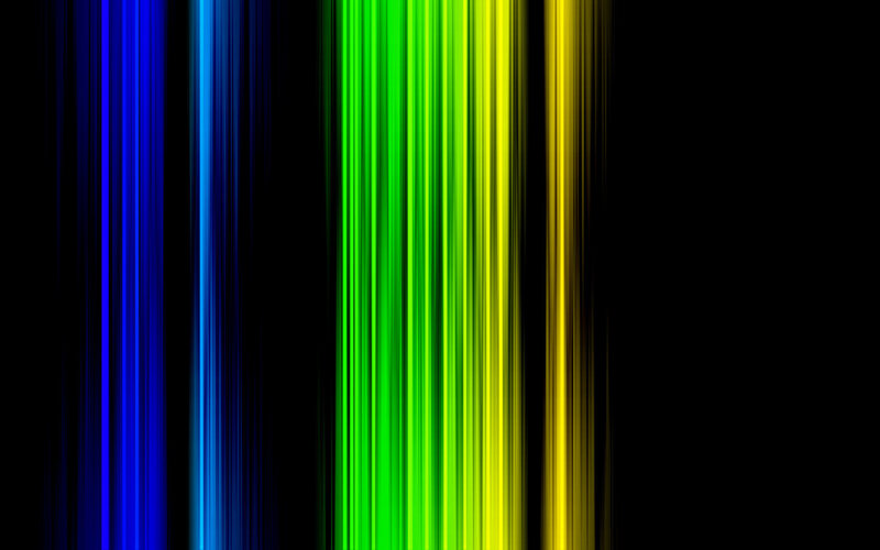 Vertical Colored Light Strips — Blue