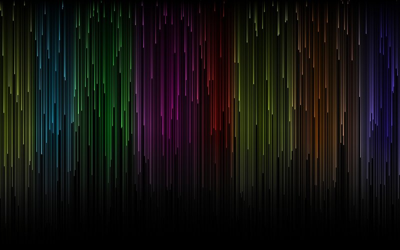 Vertical Colored Lines — Black