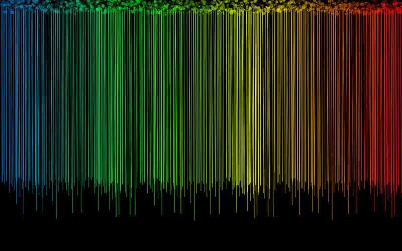 Vertical Colored Lines — Blue