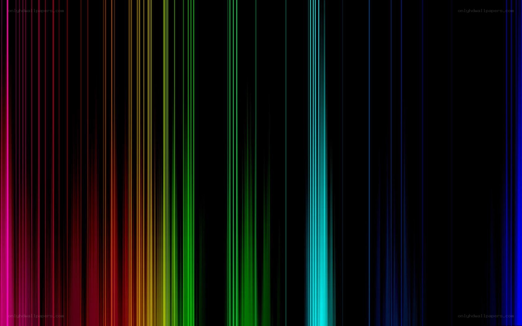 vertical colored lines on black