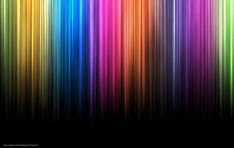 Vertical Colored Stripes — Black