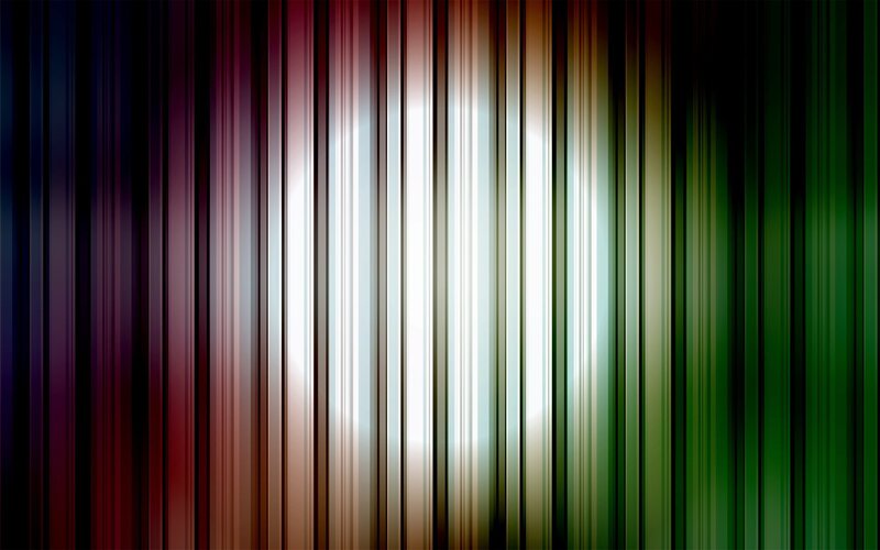 Vertical Colored Stripes — White