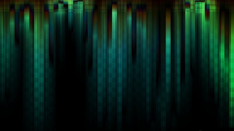 Vertical Glitch Lines — Green