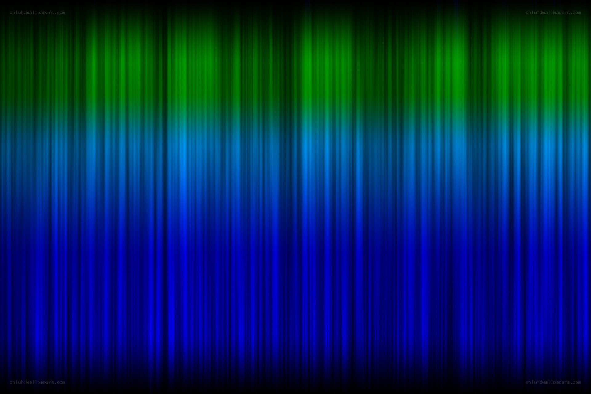 vertical green and blue stripes