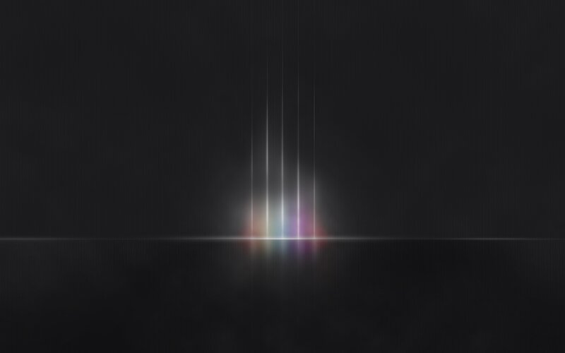Vertical Light Beams — Black
