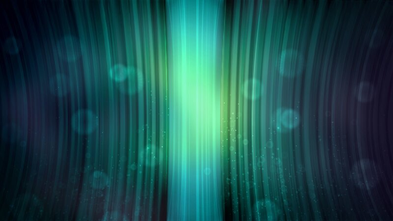 Vertical Light Beams — Green