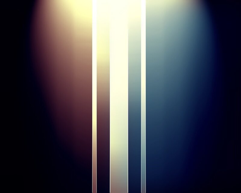 Vertical Light Beams — White, Dramatic