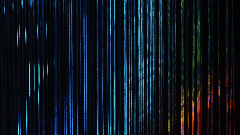Vertical Light Streaks — Blue, Calm, Abstract