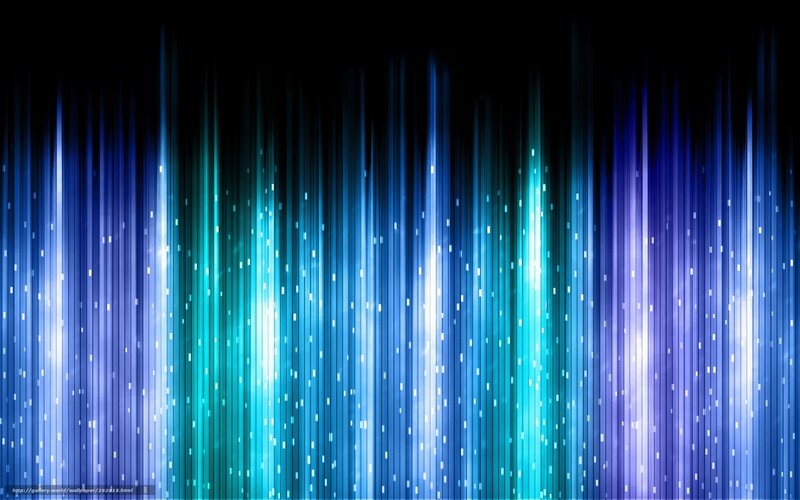 Vertical Light Streaks — Blue, Dynamic, Abstract, Particles