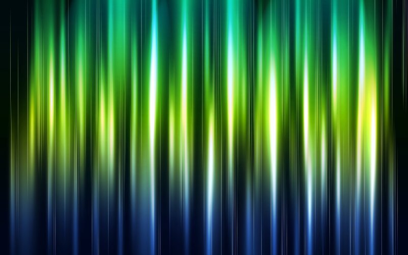 Vertical Light Streaks — Green, Blue