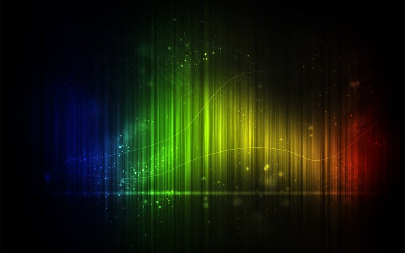 Vertical Light Streaks — Green, Dynamic