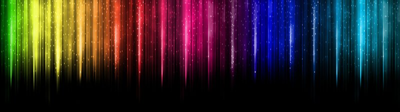 Vertical Light Streaks — Green, Vibrant