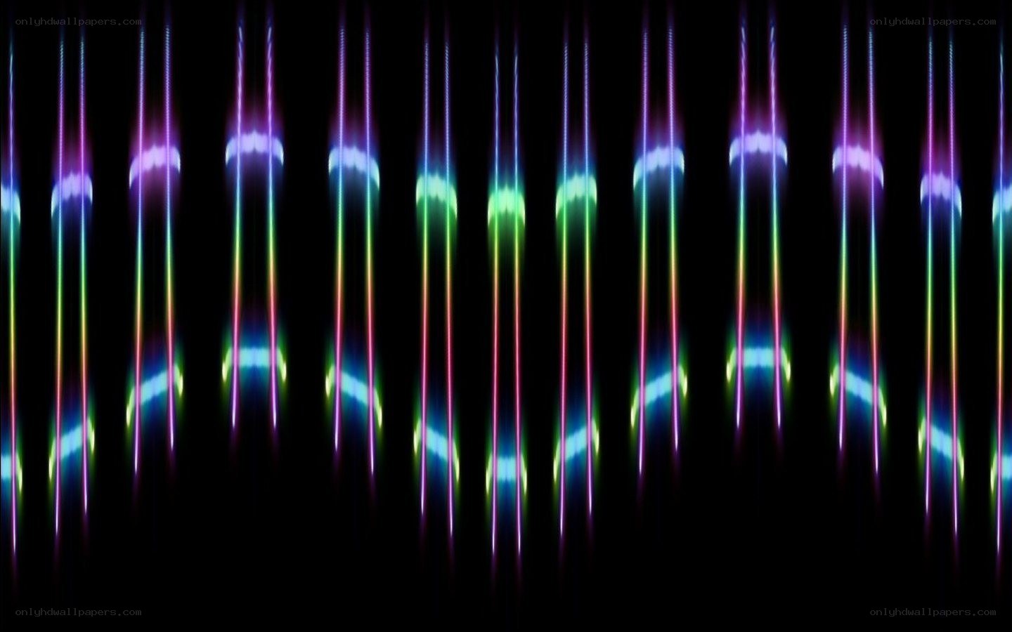 vertical light streaks on black