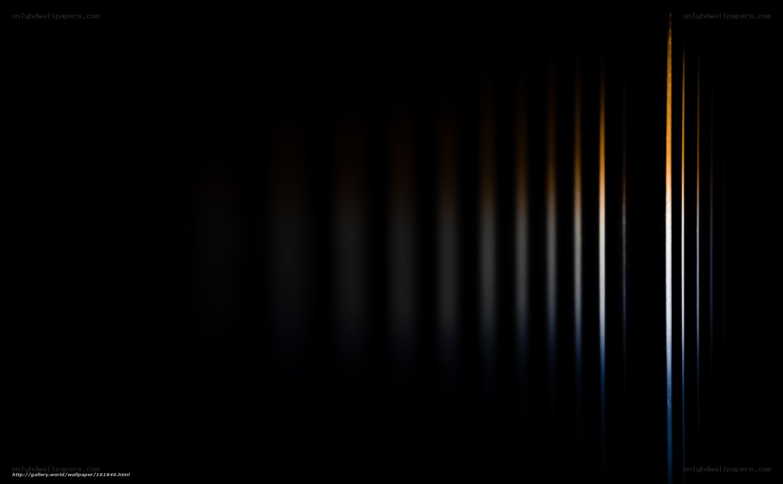 vertical light streaks on black