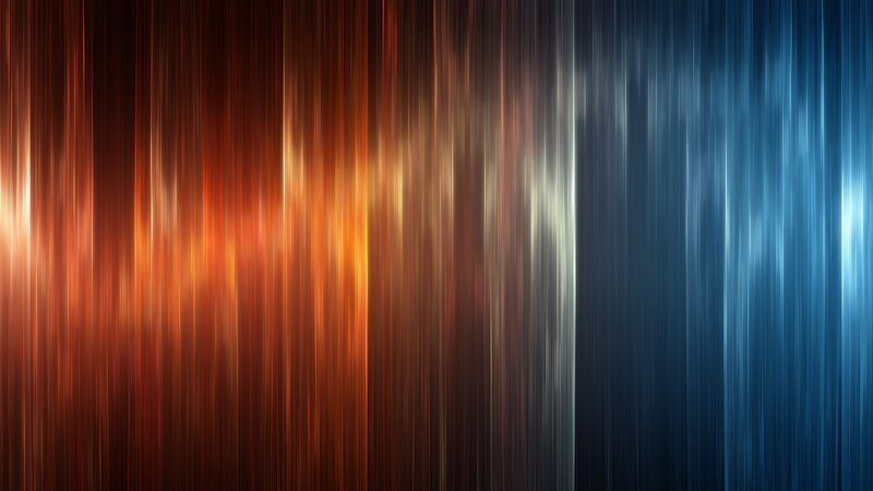 Vertical Light Streaks — Orange, Dynamic, Abstract, Color Gradient, Blue, White
