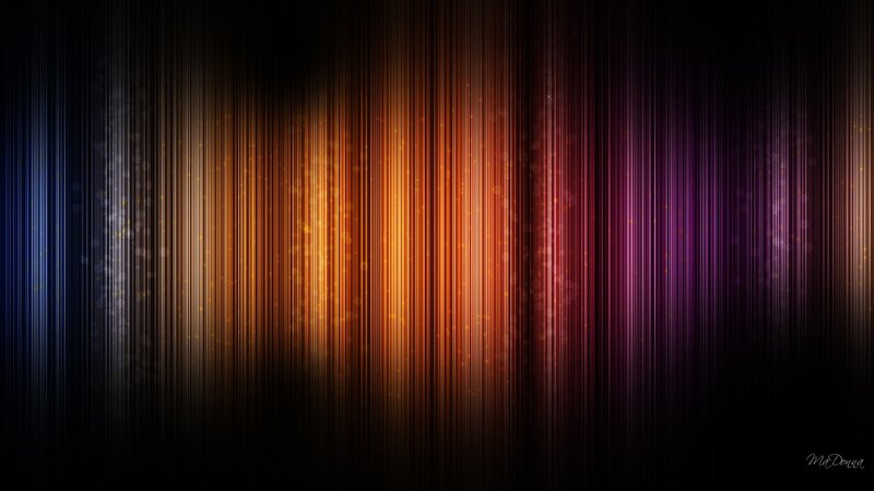 Vertical Light Streaks — Orange