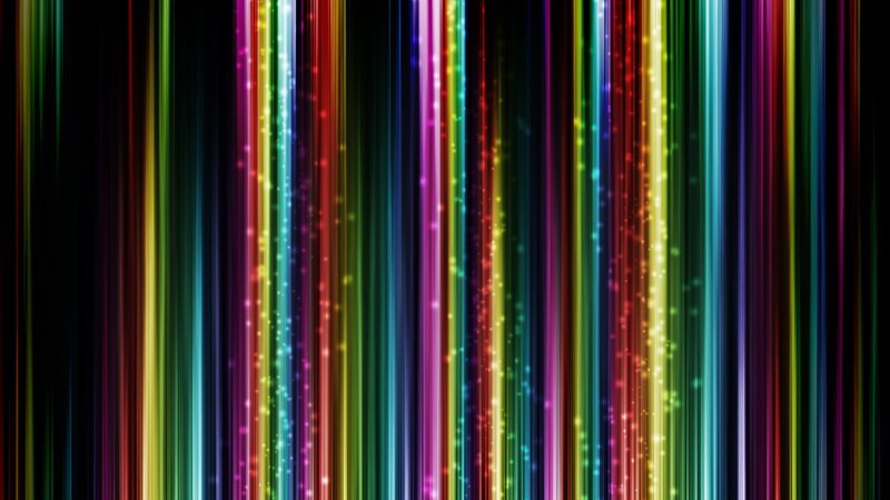 Vertical Light Streaks — Rainbow