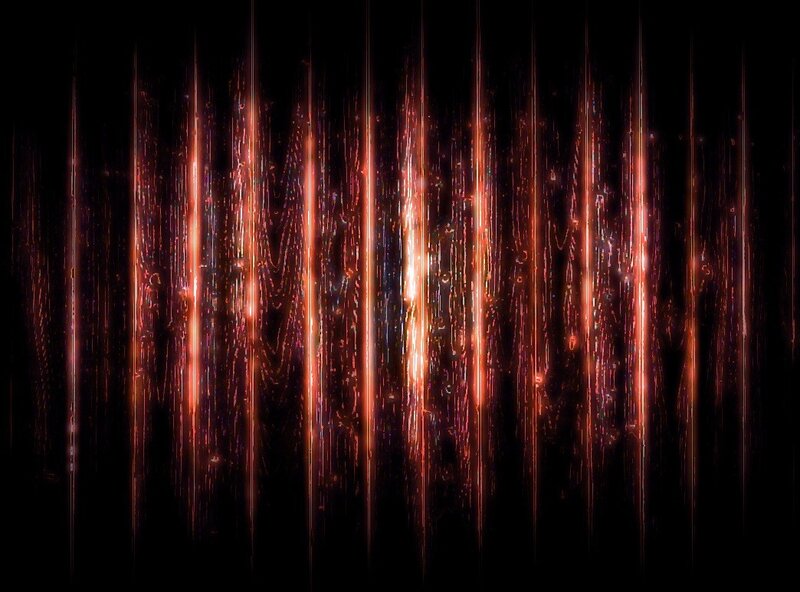 Vertical Light Streaks — Red, Dramatic, Abstract