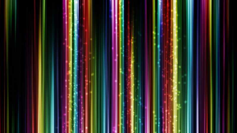 Vertical Light Streaks — Red, Vibrant, Abstract, Color