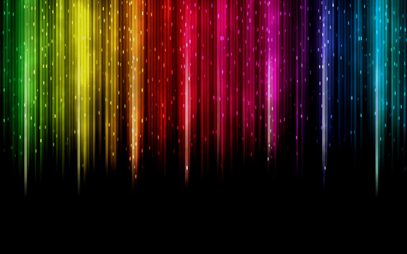 Vertical Light Streaks — Red, Vibrant
