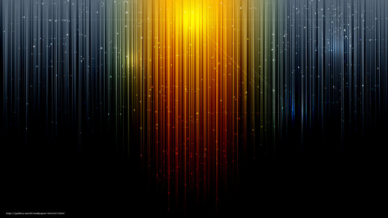 Vertical Light Streaks — Yellow, Dramatic, Digital Art