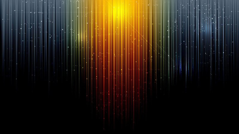 Vertical Light Streaks — Yellow, Dramatic