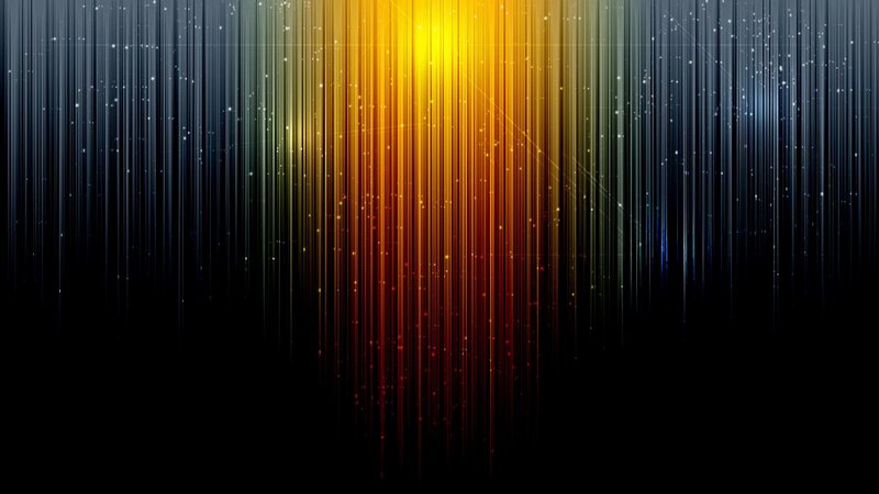 Vertical Light Streaks — Yellow, Dynamic, Abstract