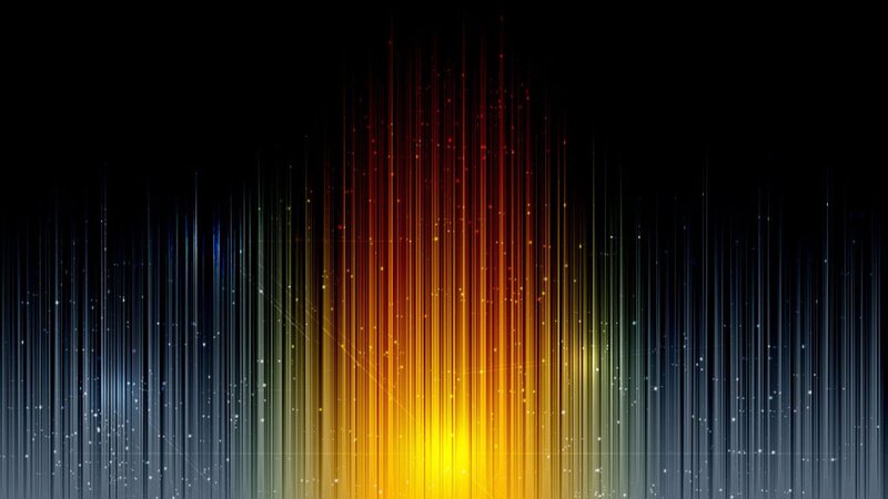 Vertical Light Streaks — Yellow, Dynamic