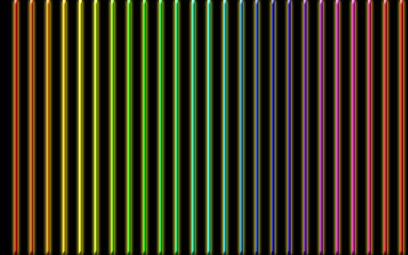 Vertical Neon Light Strips