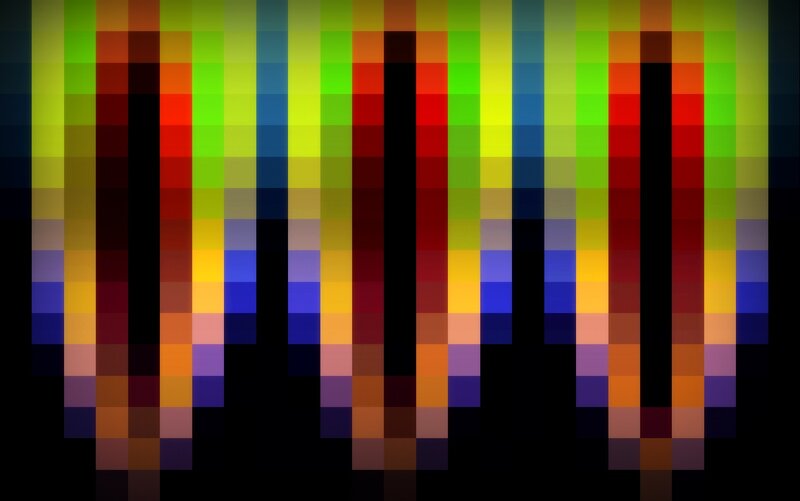 Vertical Pixelated Bars