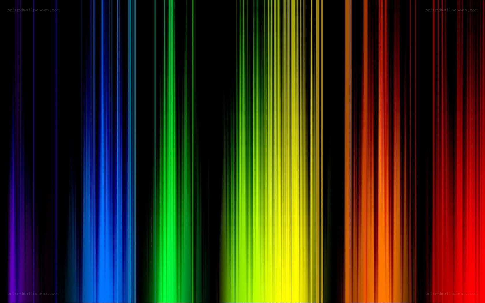 vertical rainbow color stripes
