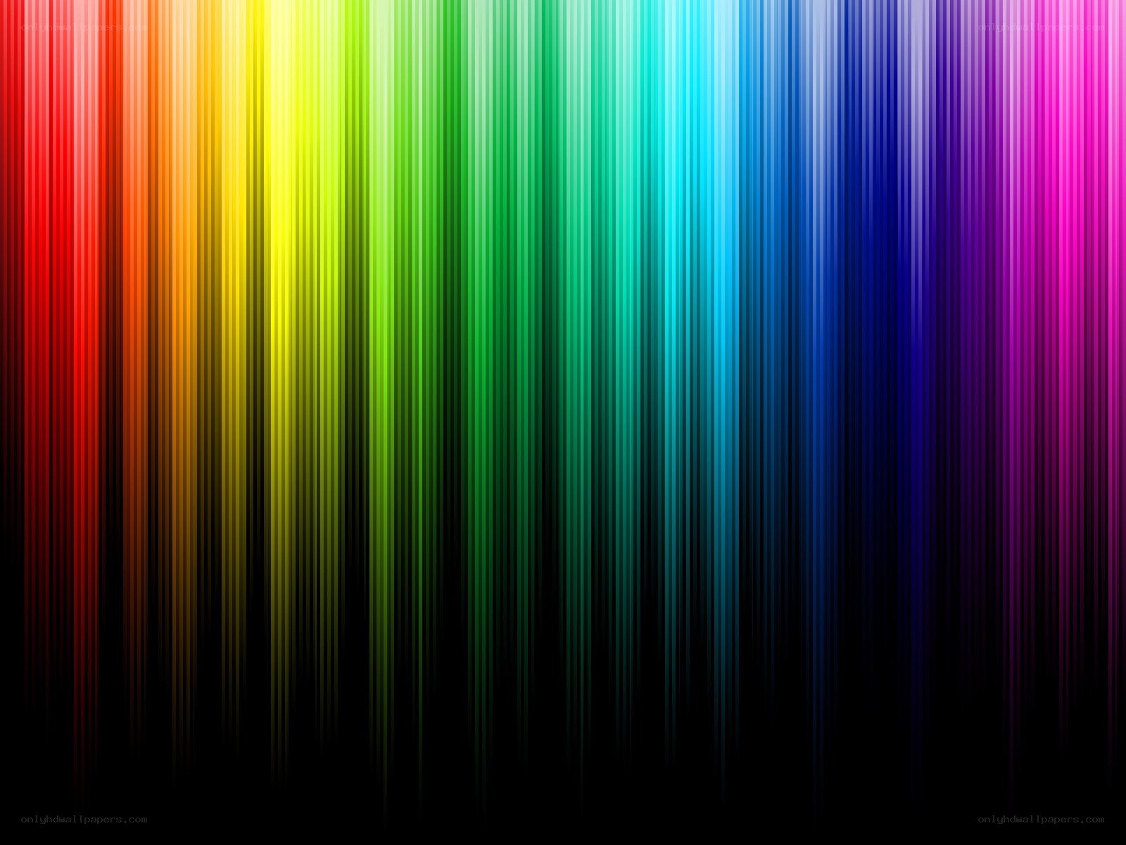 vertical rainbow color stripes