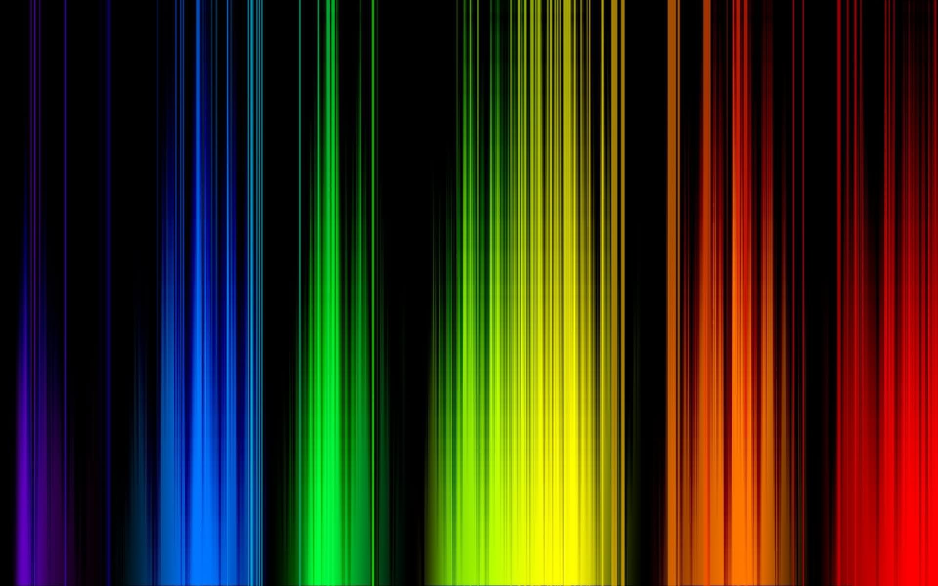 vertical rainbow light streaks