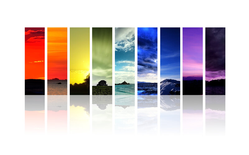 Vertical Rainbow Panels