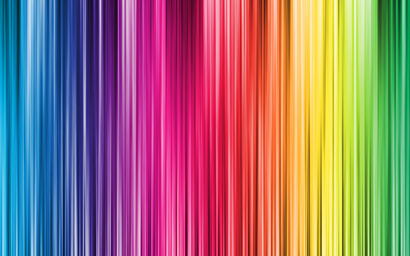 vertical rainbow stripes