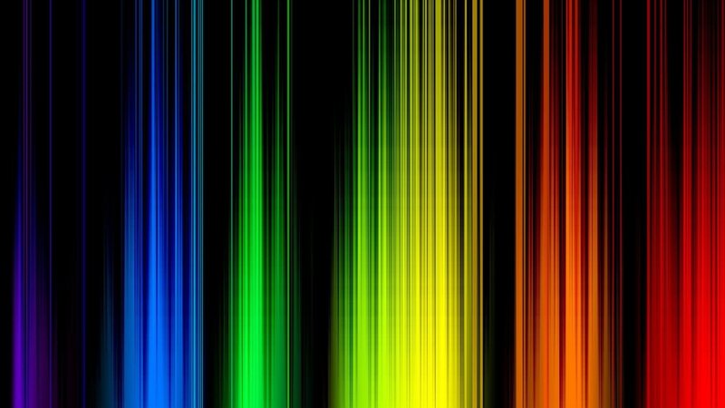 vertical rainbow stripes