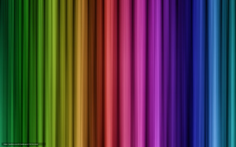 Vertical Rainbow Stripes — Green, Vibrant