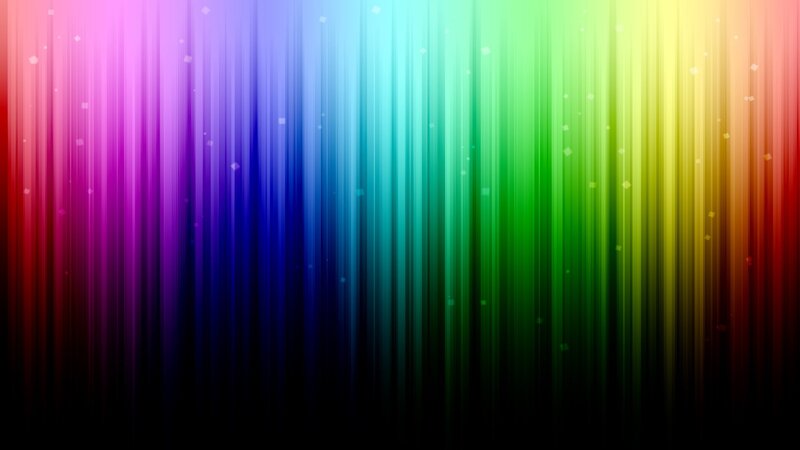 Vertical Rainbow Stripes — Light Particles