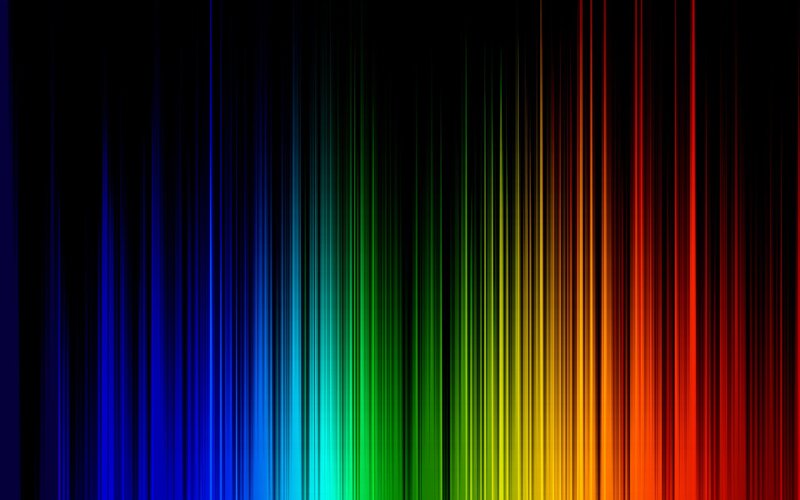 Vertical Rainbow Stripes — Red, Calm, Abstract