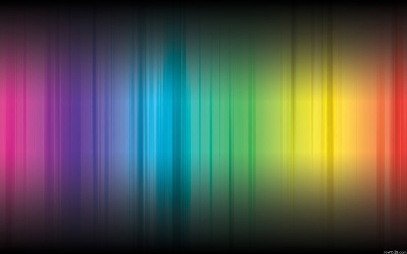 Vertical Rainbow Stripes — Red, Calm