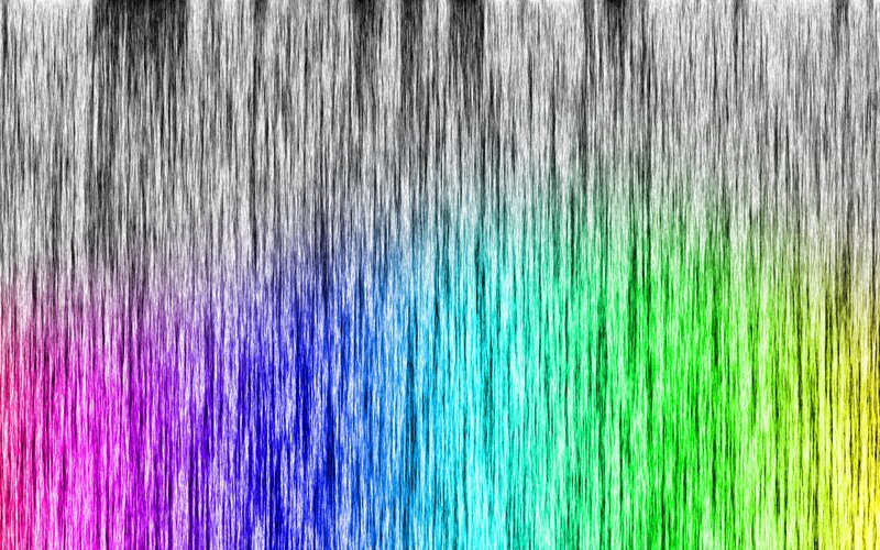 Vertical Rainbow Stripes — Red, Neutral