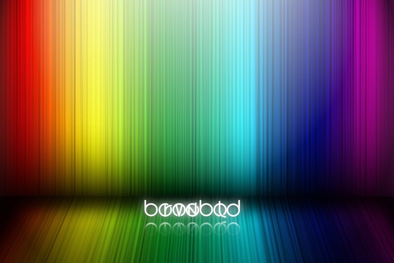 Vertical Rainbow Stripes — Red